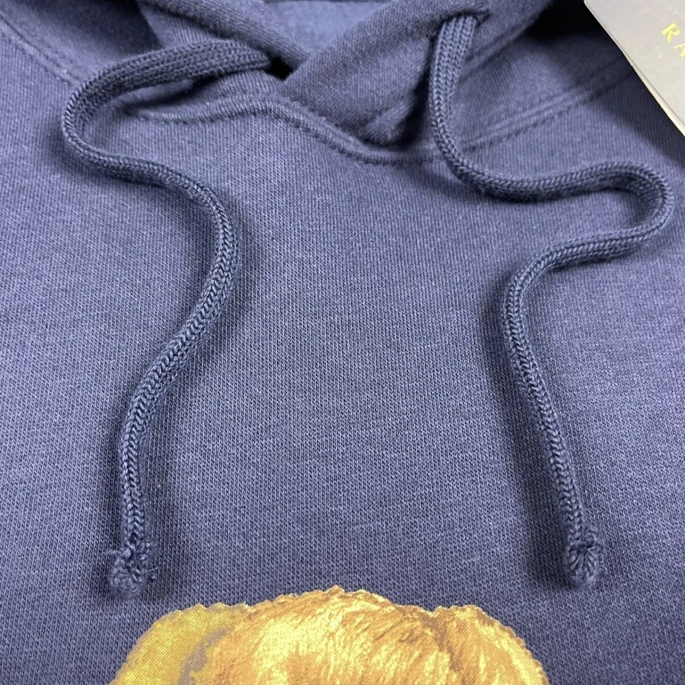 Polo Ralph Lauren Polo Bear Fleece Hoodie Navy 1XB 2XB Big & Tall - Picture 3 of 9